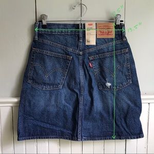 Levi’s high rise deconstructed skirt 26 waist Sz 2